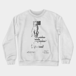 Nail Trimmer Vintage Patent Hand Drawing Crewneck Sweatshirt